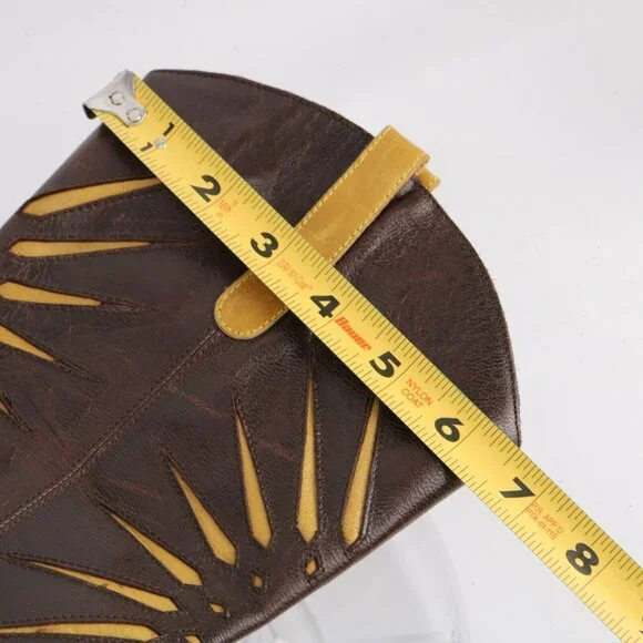 L'Autre Chose Western Womens Boot Size 36 6  Brown Tan Leather Pointed Sunburst - Picture 9 of 12